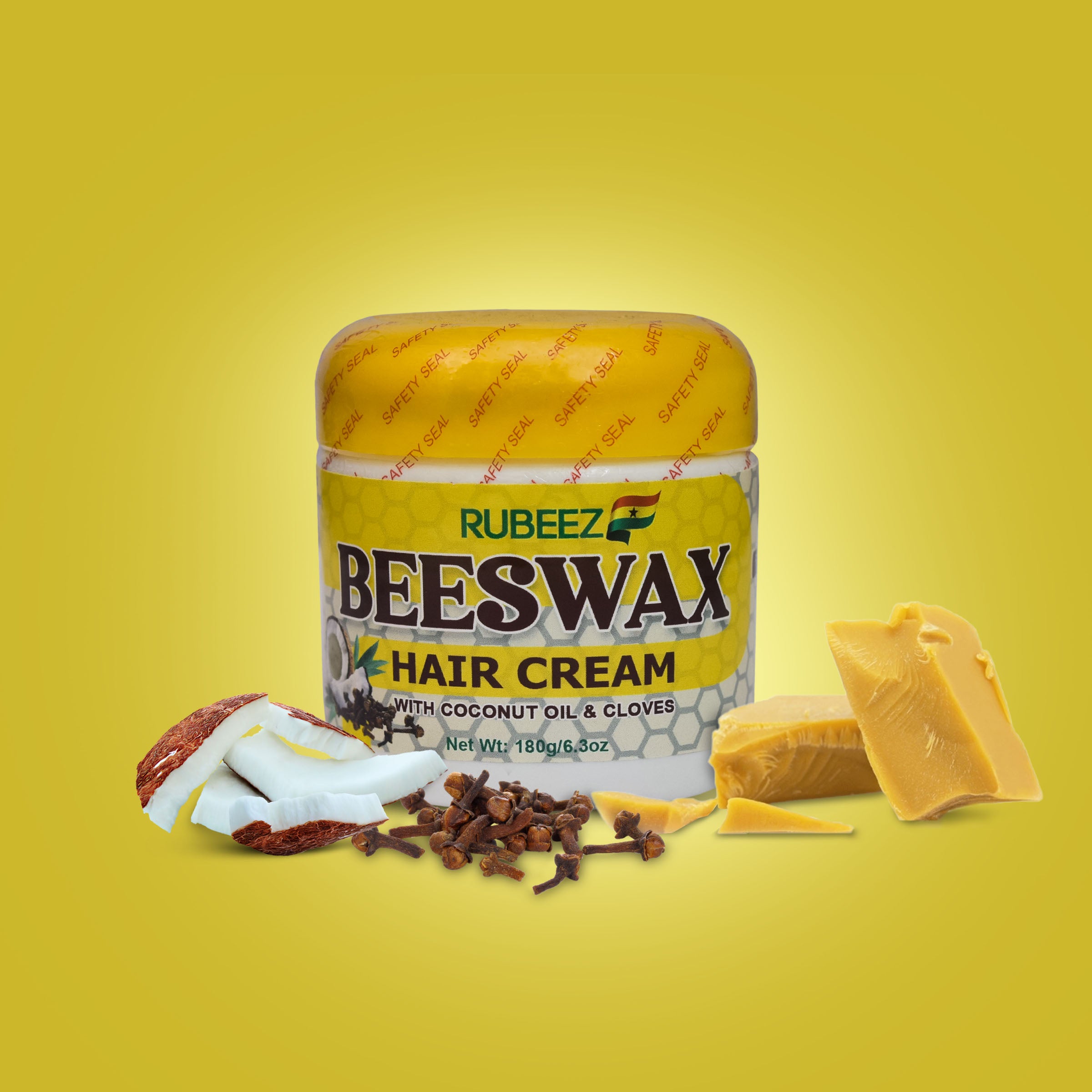 Beeswax Hair Cream Coconut Oil And Cloves – Rubeez Beeswax